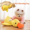 Soft Duck Squeaky Dog Chew Toy Durable Interactive Play Pet Teething Training Supplies