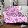 1pc Bear Cartoon blanket Lightweight Flannel Throw for Sofa Bed Travel Camping Livingroom Office Couch Chair
