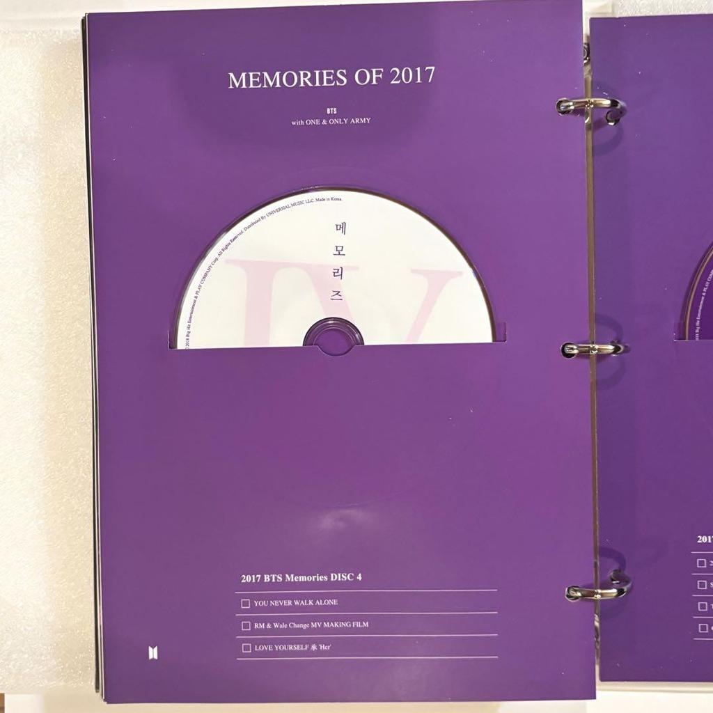 [USED] BTS Memories 2017 DVD with Japanese Subtitles