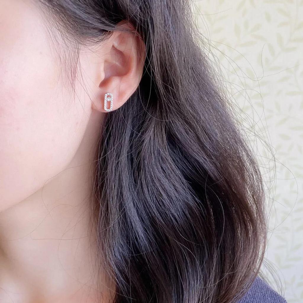 Musla Designer Klassiska Populära Örhängen för Kvinnor Fin Kvalitet Lyxiga Smycken Mode Rörlig Diamant Bröllop Kvinnors Örhänge