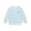 MLB Old Flower Sweatshirts Unisex Blue Crew Neck Moderate Regular 31MTM1111-50W