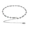 Punk Water Drilled Waist Chain For Women With Chain Link Decor For Summer Fashion