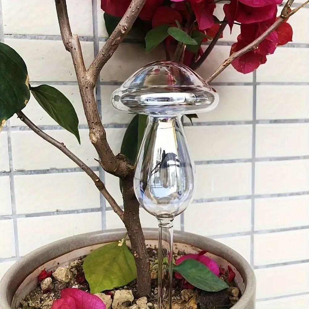 Mushroom Shape Plant Watering Glass Globes Glass Drip Irrigation System Home Supplies