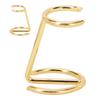 Shave Brush Stand Portable Standard Size Golden Alloy Safety Razor Stand for Men Save Space