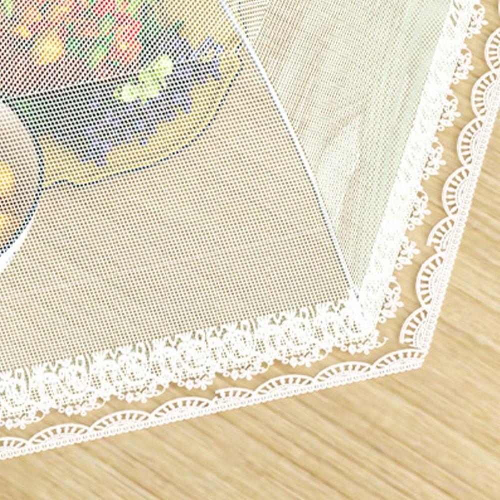 Umbrella Shape Food Net Foldable Dish Tent Food Lid Mesh Food Cover  Anti Mosquito