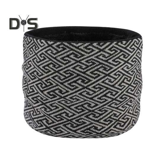 

Зимний утеплитель для шеи для женщин и мужчин, утолщенный флисовый подкладочный шарф, толстый ветрозащитный горнолыжный шарф для катания на лыжах и сноуборде чёрный