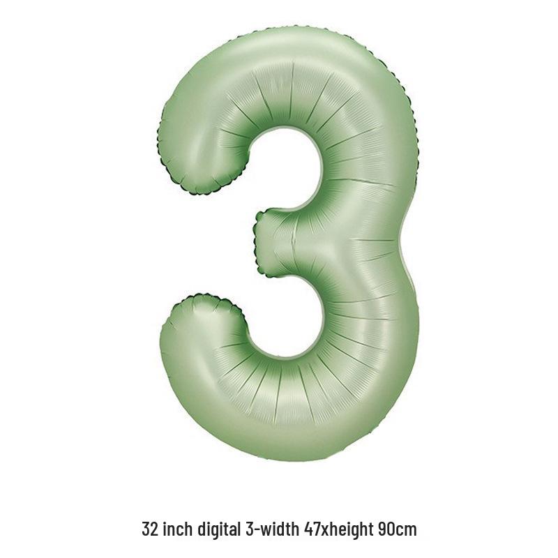 32-Inch White Number '40' Birthday Balloon, Aluminum Foil Party Decoration Prop