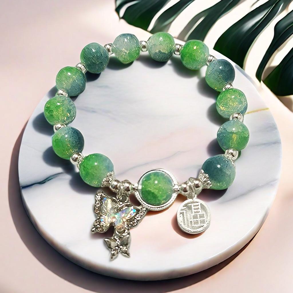 Daisy Popcorn Beaded Bracelet: Elegant Women's Hand Jewelry
