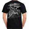 Camiseta de Motociclista Alma de Hierro Calavera Ofensiva no Harley Chica Stripper