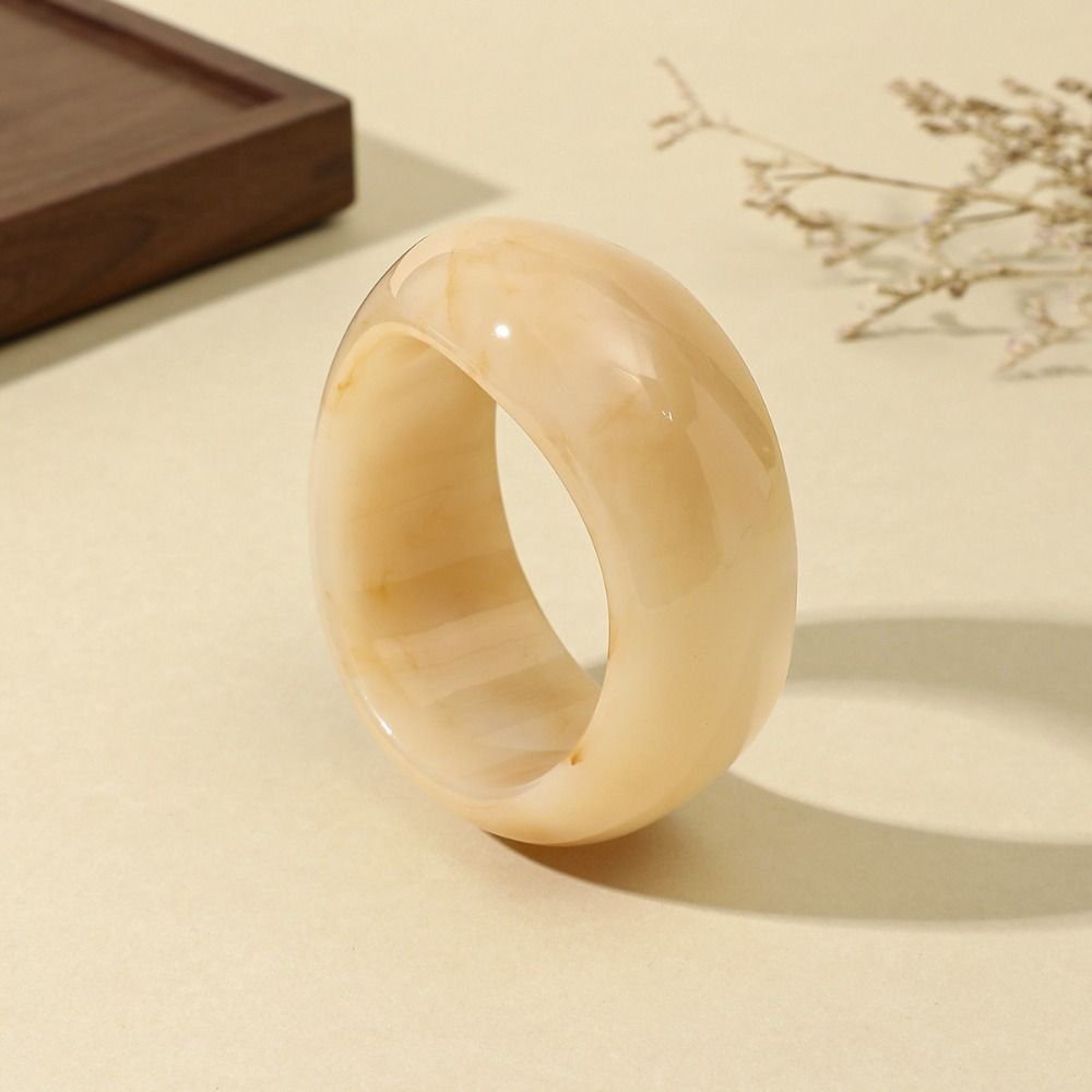 Dopamine Irregular Wide Bracelet Minority Design Geometric Hand Ring Acrylic Bangle  Decoration