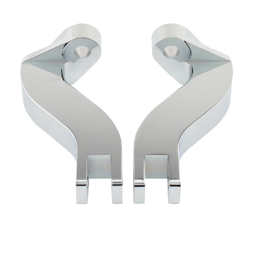 

Задний прочный черный кронштейн подножки пассажира для мотоциклов Silver Stand