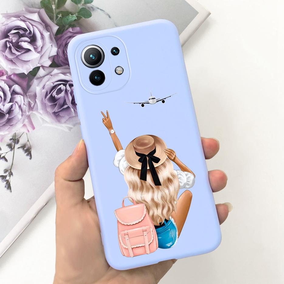 For Xiaomi Mi 11 Lite 5G Case Cute Fashion Painted Cover Soft TPU Phone Case For Xiaomi Mi 11 Pro Mi11 Lite 11Lite Fundas Bumper