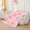 GUOYU Blanket Bow Sherpa Throw Blanket for Couch Bowknot Super Soft Cozy Fleece Dreamy Princess Style Blanket for Winter Plush Throw Pink Bow
