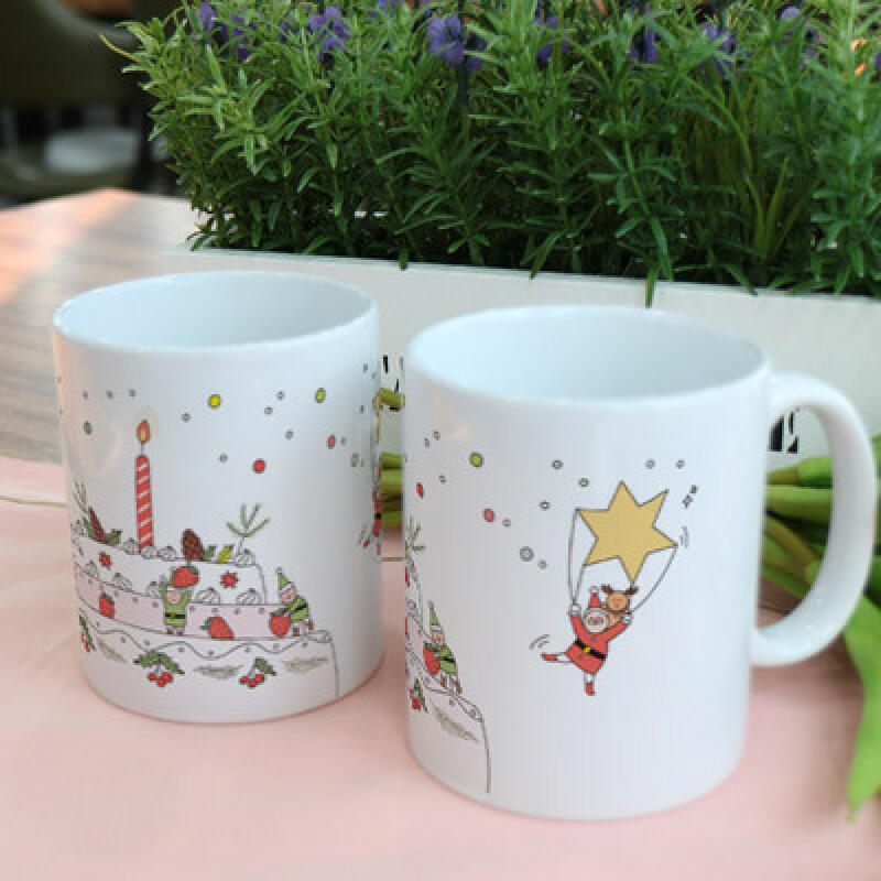 cf886-Design Mug 2p-Snowing Cake