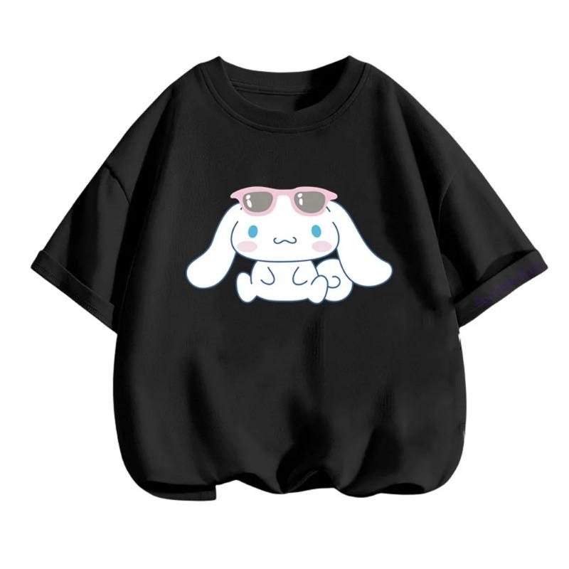 Children Short Sleeved Tees Tshirt Cute Capibara Kids Cotton O-neck Casual Tops Loose T-shirt For Summer Teen Boys Clothes