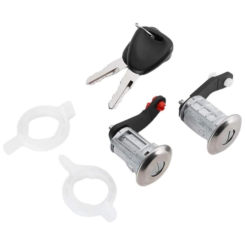 Left Right Car Door Lock Cylinder with Two Key for MOVANO 1998-2016 7701470944 7701470945 256522 256523