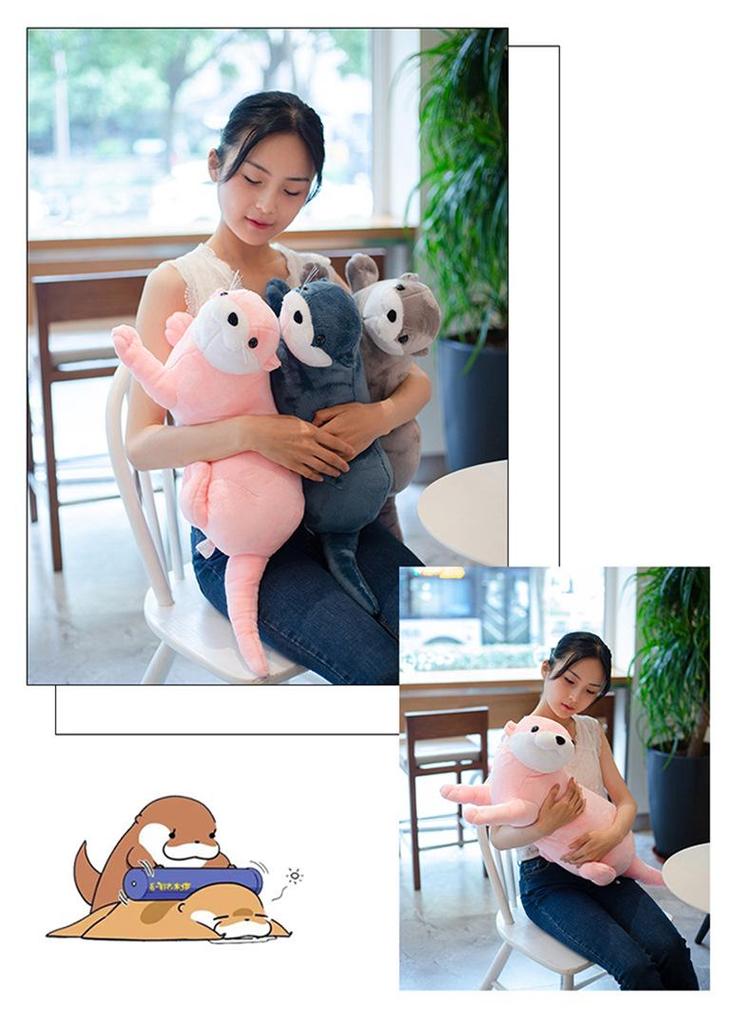 Adorable Otter Plush Doll Pillow - Perfect Animal Ornament & Children's Birthday Gift