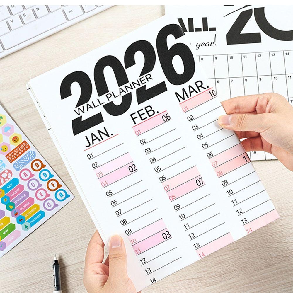 Velký nástěnný kalendář plánovač samolepka seznam úkolů nový 365denní plánovací list kancelářské potřeby