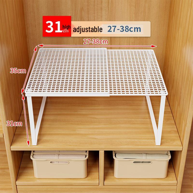 Retractable Wardrobe Shelf Cabinet: Space-Saving Pull-Out Divider & Shoe Rack