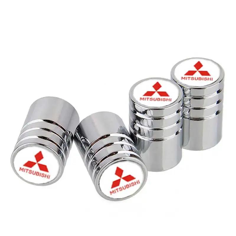 4PCS Alloy Car Wheel Tire Valve Caps Cover for Mitsubishi Ralliart ASX Outlander Lancer 9 Pajero L200 Colt Galant Eclipse Mirage