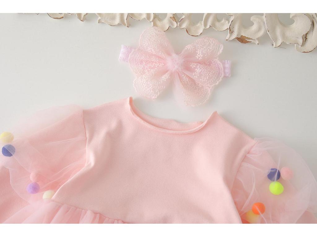 New Princess Tulle Skirt Birthday Dress Romper for Infants and Toddlers