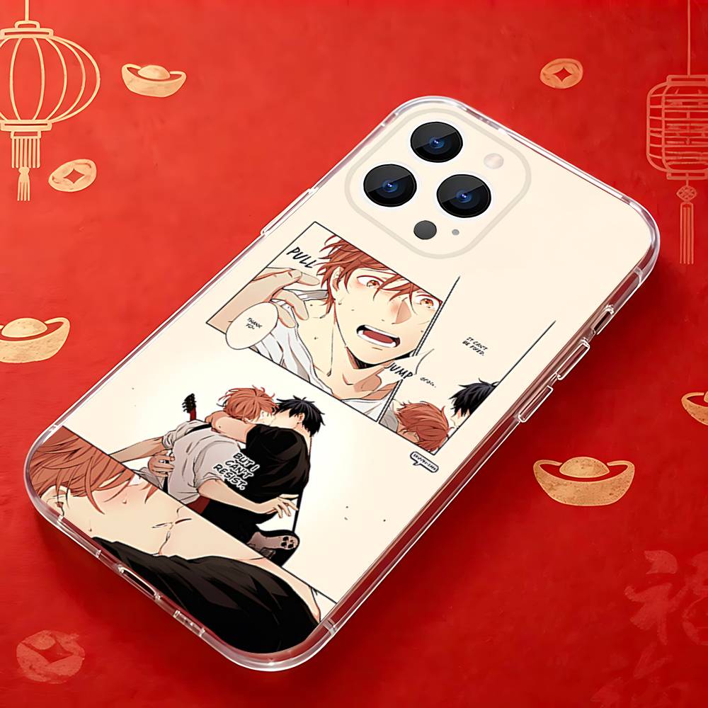 Comics G-Given Yaoi Anime Transparent soft case for iPhone 17,16,15,14,13,12,11,Pro,Max,Plus, X,XS,XR,SE4,E Mini