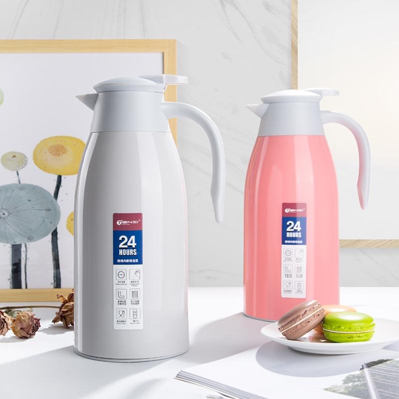 GIANXI Large-capacity Thermos Bottle Glass Liner Heat Insula Boiling Vacuum Bottle Household Portable Thermos Bottle Drinkware