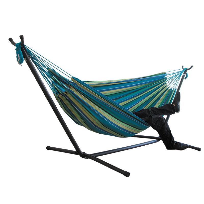 Anti-Rollover Canvas Hanging Hammock Chair for Outdoor Camping