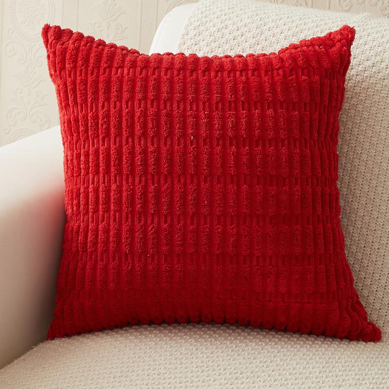 45x45cm Kordové povlaky na dekorační polštáře Měkké pruhované čtvercové povlaky na polštáře Jarní povlaky na polštáře na pohovku, gauč, ložnici, židli