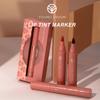 Lip Tint Marker 3pcs Set, Lightweight Lip Stain, Liquid Lipstick with Nude Matte Shades, Lip Liner and Stick 2-in-1, Long Wearing and Waterproof