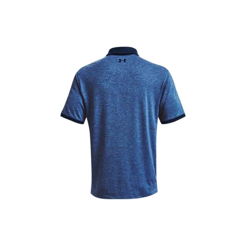 Under Armour Playoff 2.0 Heather Golf Loose Fit Short Sleeve Polo Shirt Men Tops Blue 1367864-409