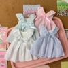 Mini Long Sleeveless Dresses Handmake Floral Print Skirt for 1/6 BJD 30cm Dolls
