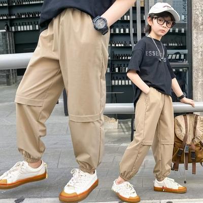 Children's Work Trousers Boys Trousers Summer Thin Section Casual Trousers Children's Anti-mosquito Trousers New Trousers