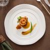 Irregular Ceramic Threaded Plate Creative Steak Plate Pasta Plate Dessert Dish Restaurant Molecular Cuisine Specialty Tableware