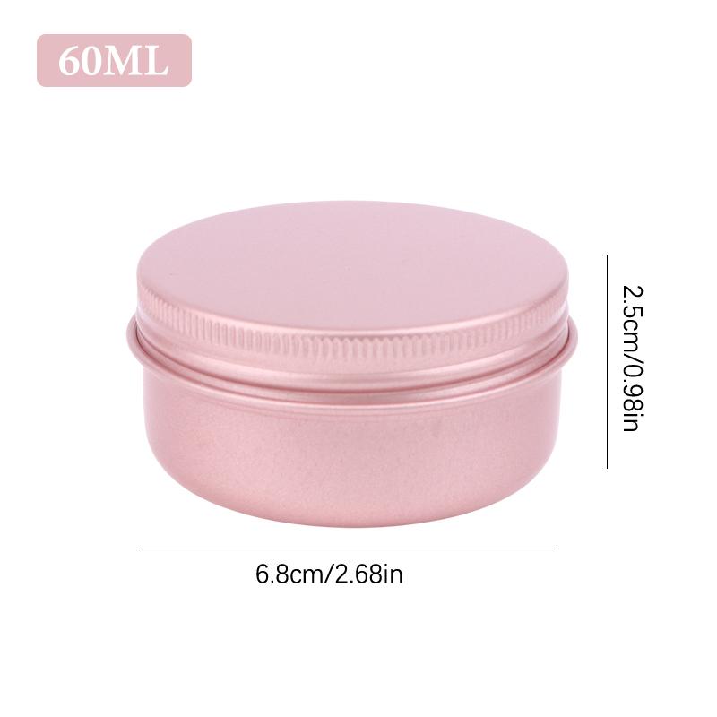 5-180ml Cream Jar Tin Cosmetic Lip Balm Containers Nail Derocation Crafts Pot Refillable Bottle Screw Thread Empty Candles Box