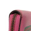 Used 9539 Compact Zip-Around Wallet 496319 0GCAT 8840 7943 Web Neon Vintage Logo Print Pink Unisex from Japan AUTHENTIC