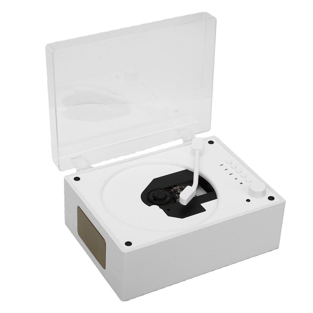 CD-Player Kabellos Bluetooth 5.1 Tragbarer CD-Player USB AUX-Eingang Unterstützt CD MP3 WMA mit Doppel-Lautsprechern Fernbedienung
