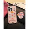 Large Hole Rotating Animal Suitable for Iphone15Pro Cartoon Max Apple 14 Mobile Phone Case 11 Women 12 Anti Fall