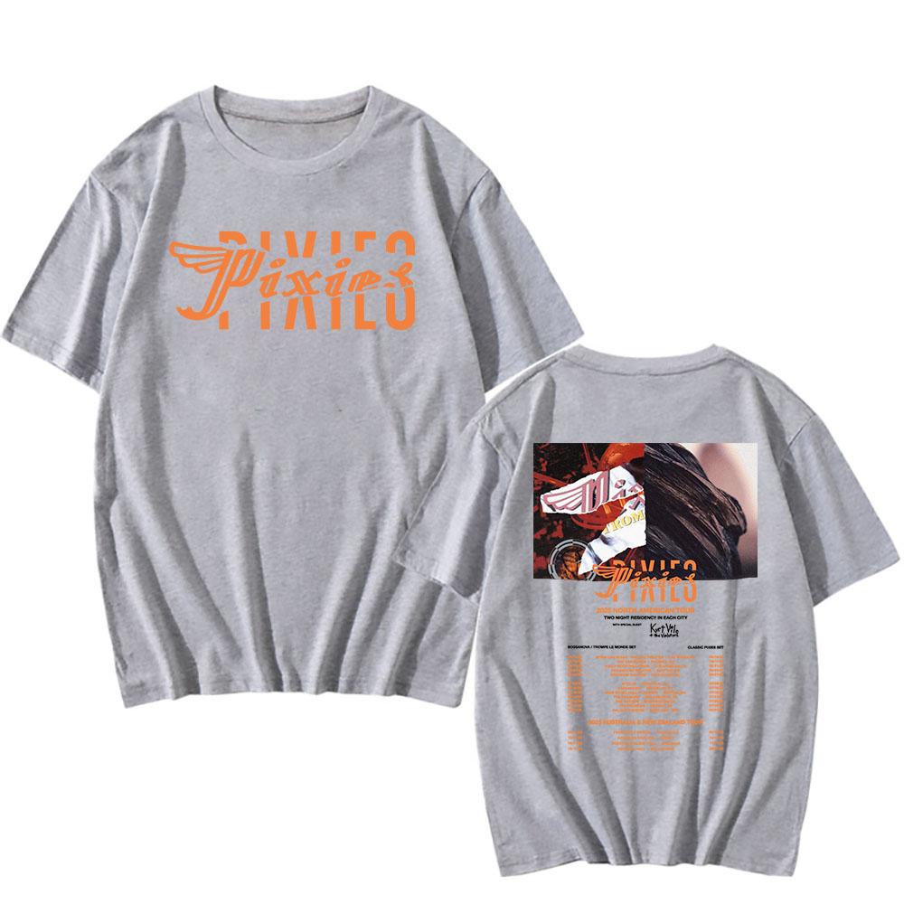 

Pixies Tour 2025 NEW T-shirt Summer Short Sleeve O-neck Tshirts Cotton Loose Round Neck Male T Shirt Unisex Streetwear Men Tees 4XL