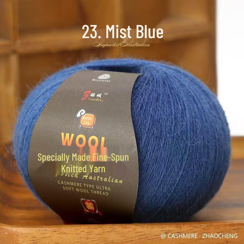 100% Cashmere 2-Ply Medium Fine Knitting Yarn for DIY Sweaters & Scarves