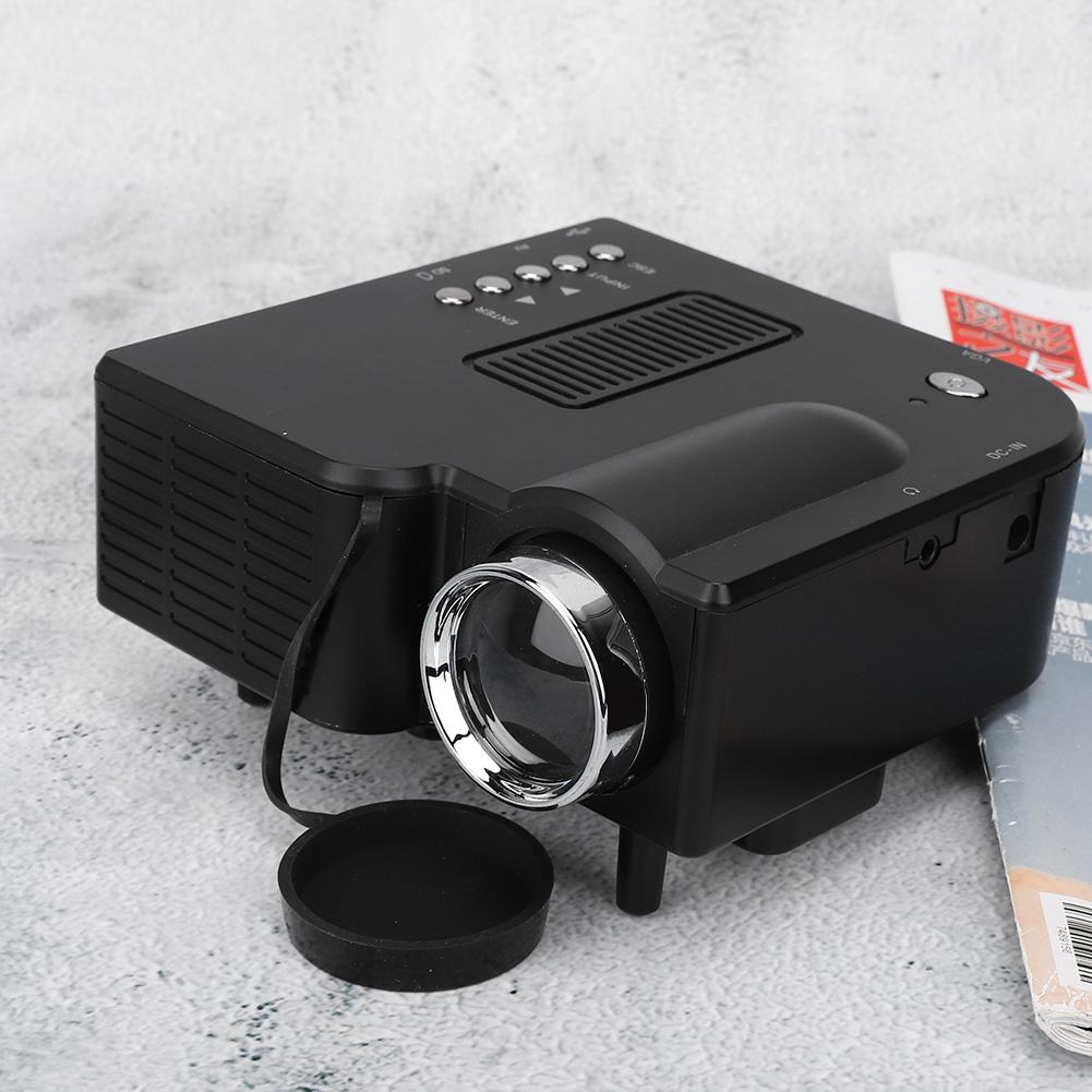 Mini LED Projector YG260 Black Built In Speaker with Multi Function Interface To Computer Phone