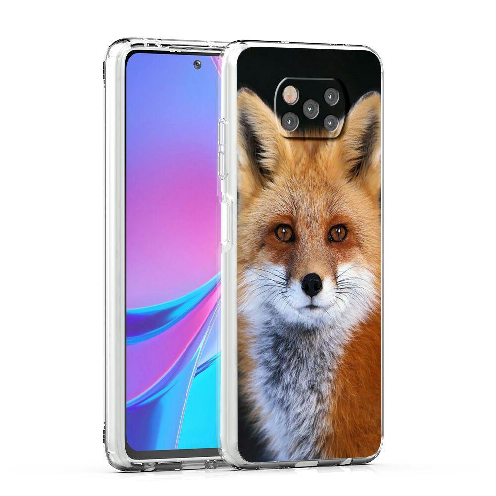 Roztomilý červený lišák Dárkové pouzdro na telefon Pro Xiaomi Poco X3 NFC F3 M3 X4 M4 Pro 5G Mi 11 Lite Ultra 11T 11X 12 12T Pro 11i Měkký průhledný kryt