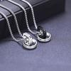 Simple Double-ring Men's Necklace Pendant Tide, Personalized Decoration Light Luxury Niche, Tide Brand 2026