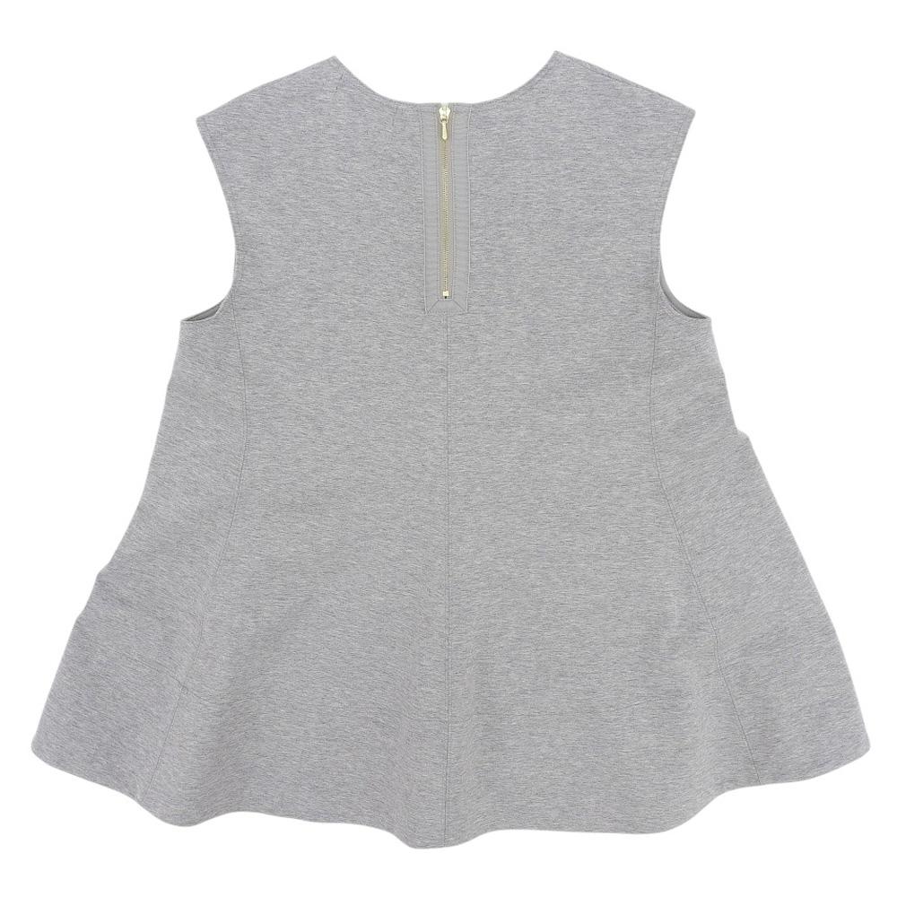 DRAWER Beautiful Back Zip Sleeveless Blouse Top for Women, Grey, Size 1 M.SUMMER2 Tops 1 grayUsed