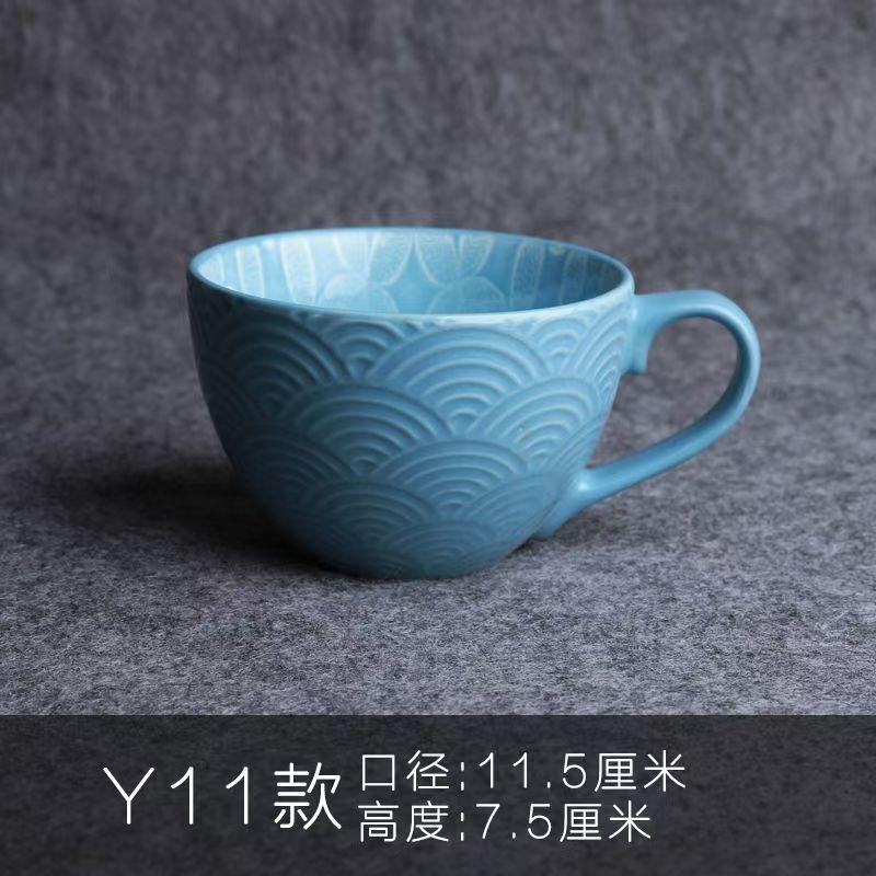 Ceramic Mugs Coffee Cup Breakfast Cereal Cute Ceramic Cup Milk Household Large Capacity Oatmeal Mug Drinkware Home Decor