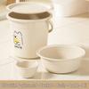 ZISIZ Dormitory Plastic Bucket with Lid