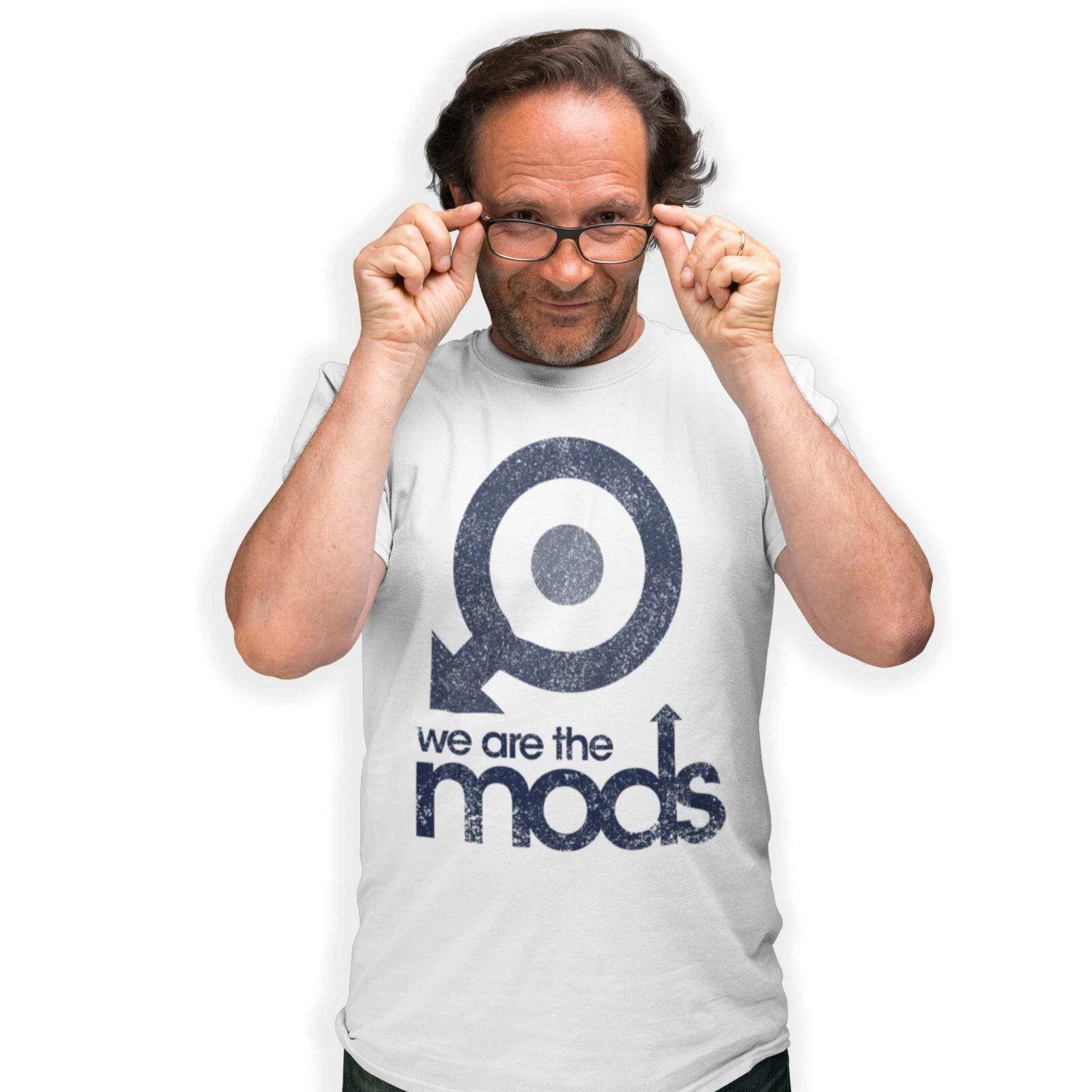 We Are The Mods Hand Printed T-Shirt Mod Roundel Birthday Gift M