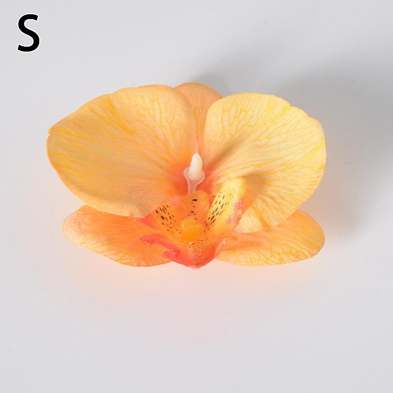 10 Stück Simulierte Gemusterte Schmetterlingsorchidee Künstliche Blumen für Heim-Zimmerdekoration Hochzeitskranzdekoration DIY Haarkarten