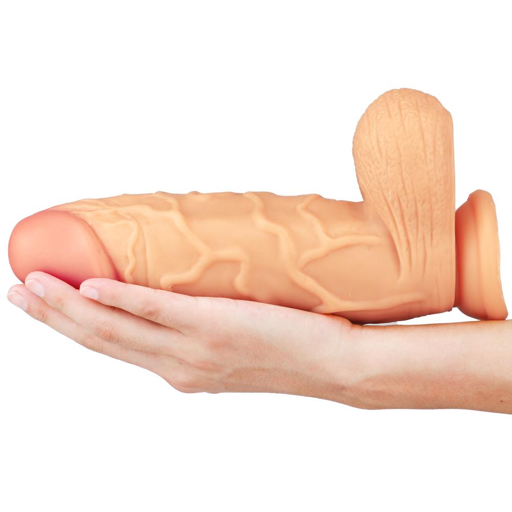Obrovské dildo Tlustý penis Dvojitý silikonový penis Pro dospělé Sexuální hračky Pro ženu Vagina Anální Masturbace Měkký Realistický Velký penis