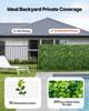 Artificial Plant Wall, 12PCS 50.8 X 50.8 Cm Artificial Boxwood Panels, Sun Protection Greenery Backdrop Privacy Hedge Fence, Fake Grass Wall Screen